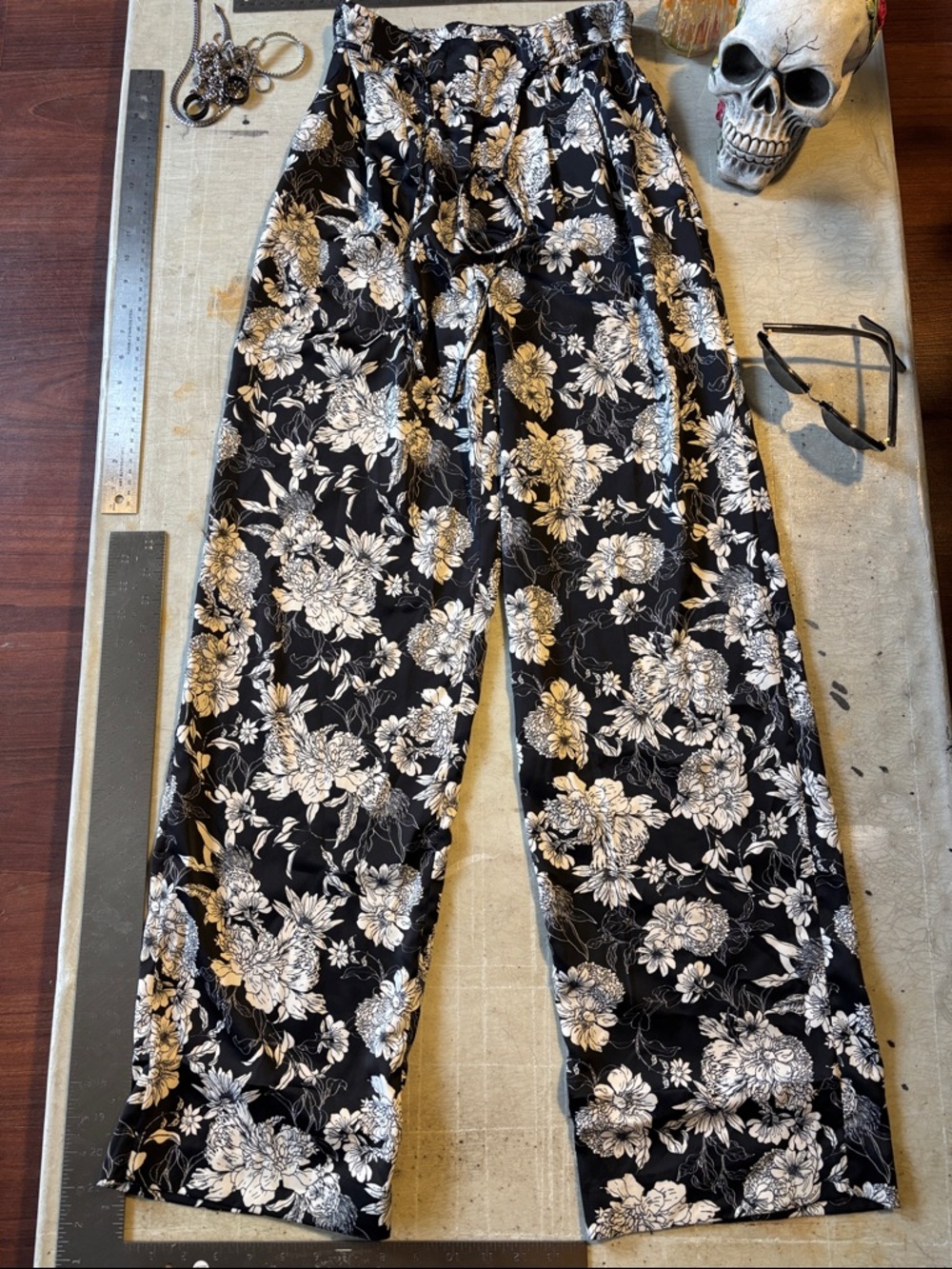 SOLD...SOLD...SOLD H&M Black and White Floral Lounge Pants